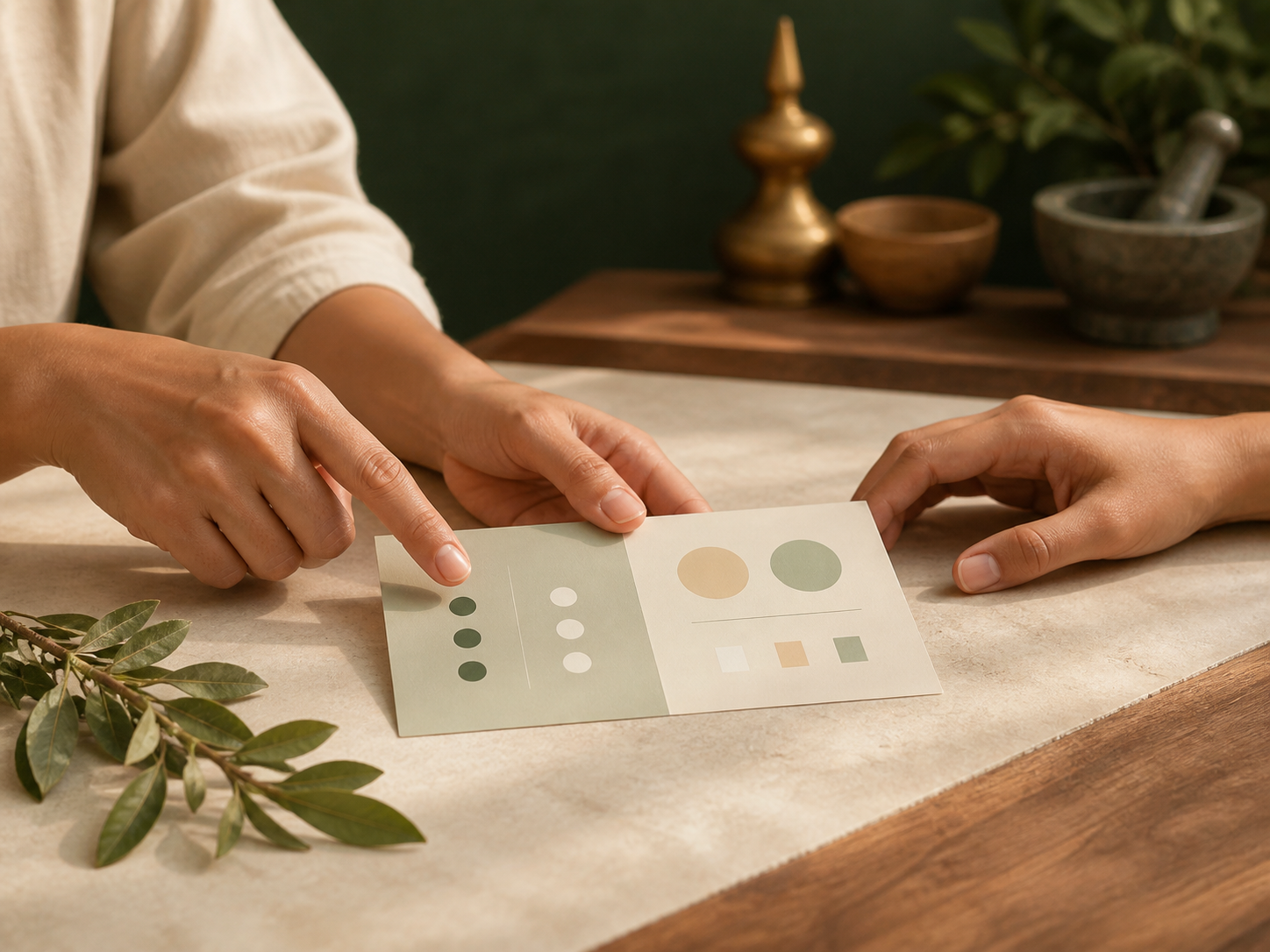 A calm customer-care consultation with clear personal guidance